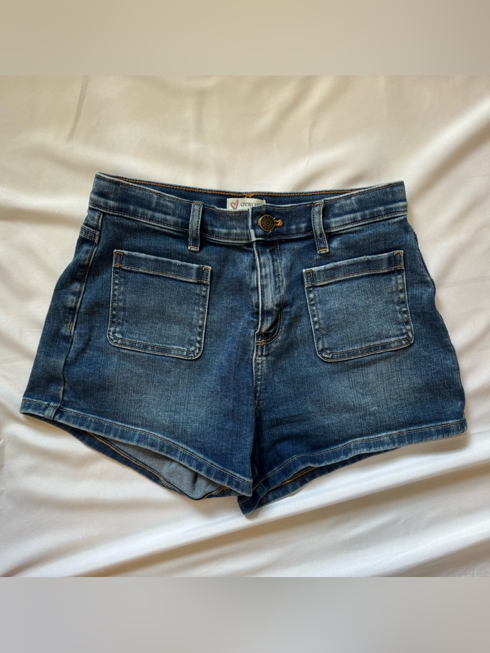 Crewcuts Indigo Denim Patch-Pocket Women's Shorts